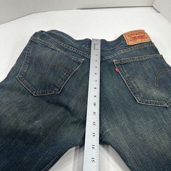 Levi Strauss Men's Size 32x30 Red Tag 505 Straight Fit Denim Blue Jeans Preowned - Picture 13 of 14